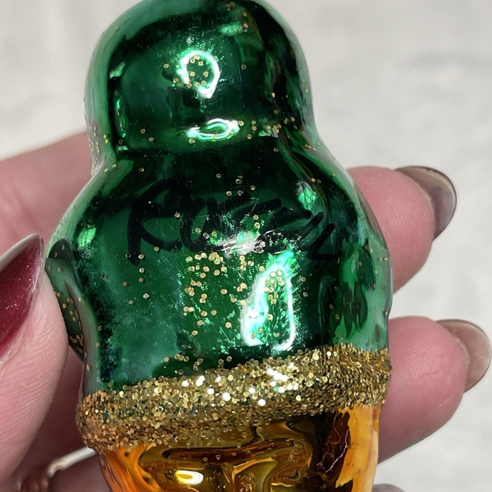Vintage Czech Republic Eskimo Star‎ Present  Hand Blown Glass Ornament Lot of 4 - Picture 5 of 9